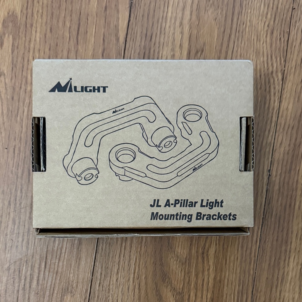 💥NI💥 JL A-Pillar Light Mounting Brackets - Black